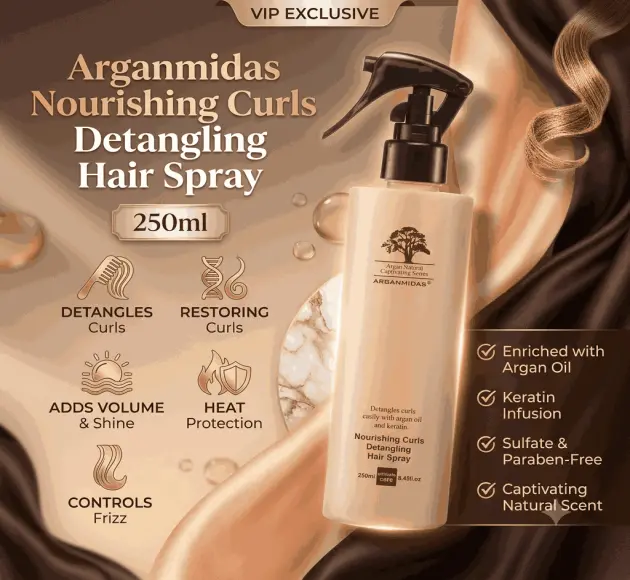 Arganmidas Nourishing Curls Detangling Hair Spray In Pakistan