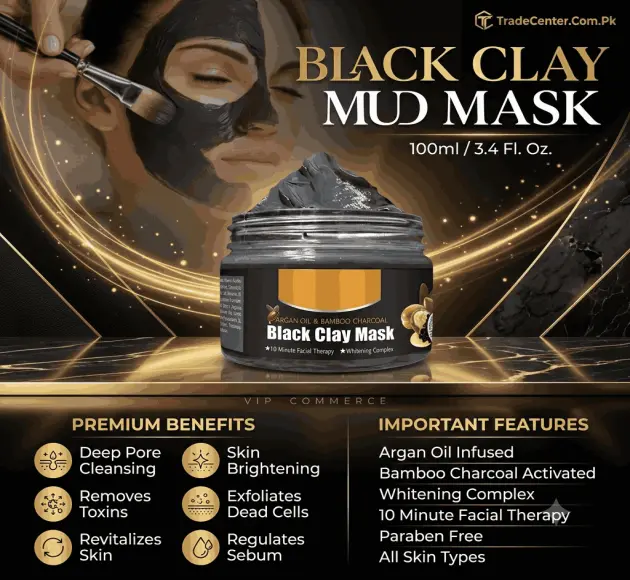Black Clay Mud Mask In Pakistan