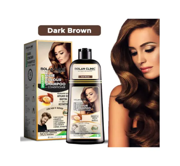 Bolan Clinic Black Hair Color Shampoo in Pakistan