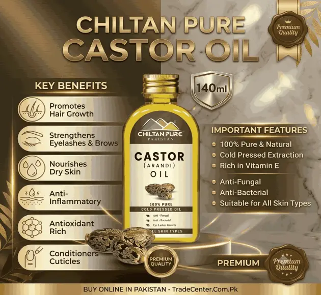Chiltan Pure Castor Oil 140ml in Pakistan
