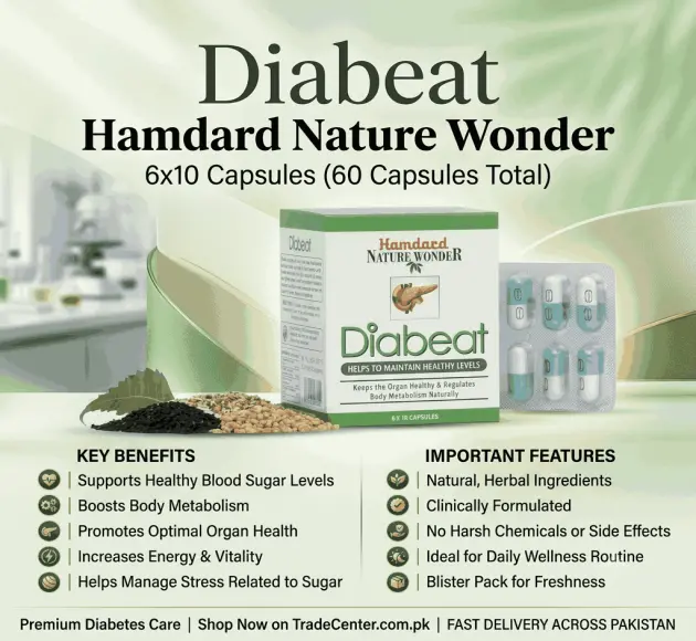 Diabeat Hamdard Nature Wonder Capsules In Pakistan