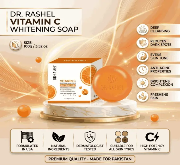 Dr Rashel Vitamin C Whitening Soap In Pakistan
