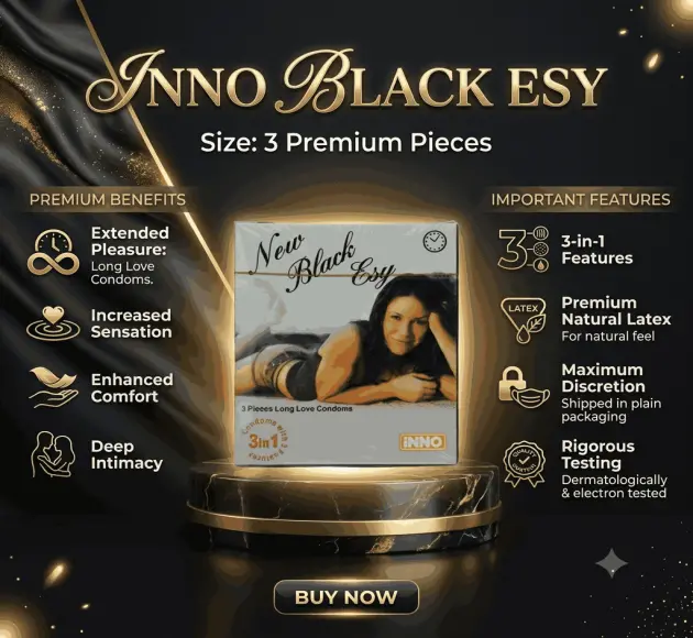 Inno Black Esy 3 in 1 condom In Pakistan