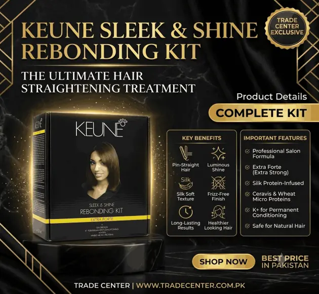 Keune Sleek & Shine Rebonding Kit In Pakistan