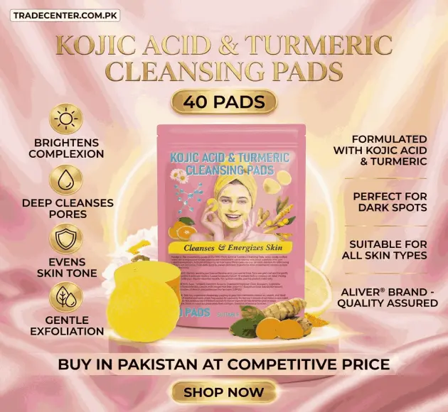 Kojic Acid Turmeric Cleansing 40 Pads In Pakistan