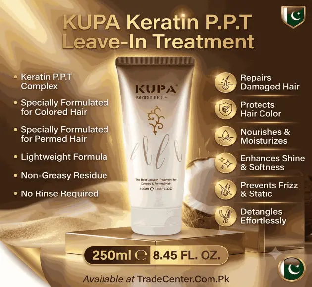 Kupa Keratin P.P.T Leave In Treatment for Colored & Permed Hair In Pakistan