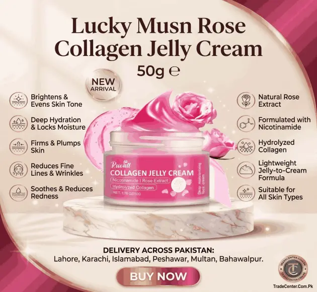 Lucky Musn Rose Collagen Jelly Cream In Pakistan