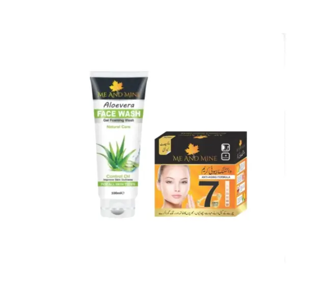 Me And Mine Aloevera Face Wash And Beauty Cream in Pakistan
