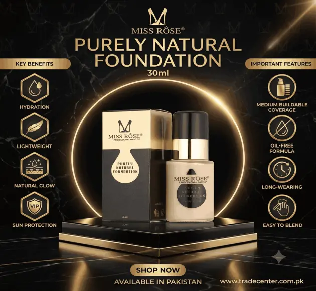 Miss Rose Purely Natural Foundation Liquid In Pakistan