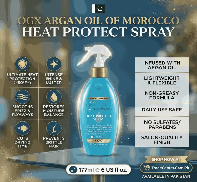 OGX Argan Oil Of Morocco Heat Protection Hair Spray In Pakistan