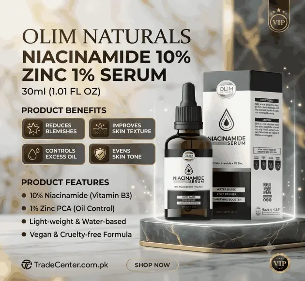 Olim Naturals - Niacinamide 10% Zinc 1% Serum Price in Pakistan