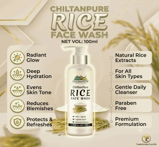 Rice Face Wash – Acts as a Natural Cleanser In Pakistan