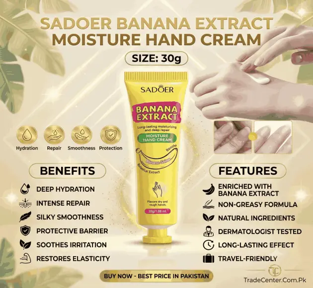 Sadoer Banana Extract Moisture Hand Cream In Pakistan