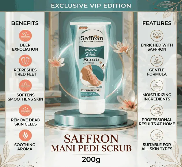 Saffron Meni Pedi Scrub Price In Pakistan