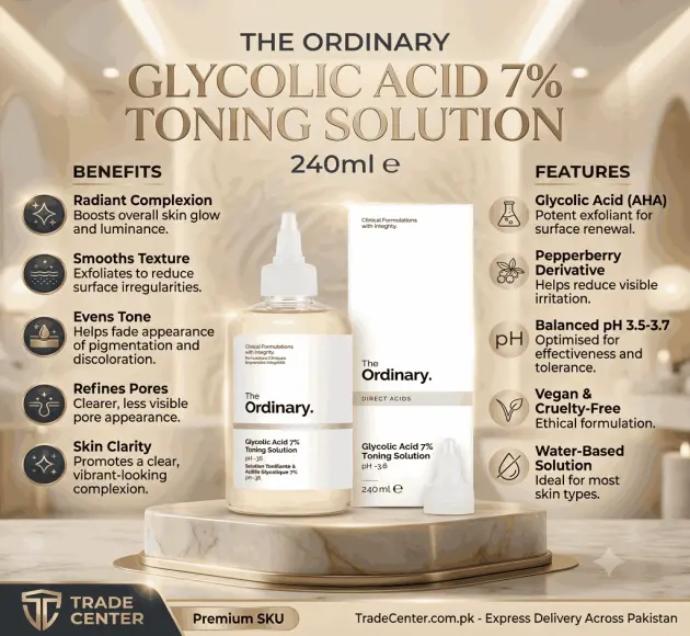 The Ordinary Glycolic Acid 7% Toning Solution 240ml in Pakistan