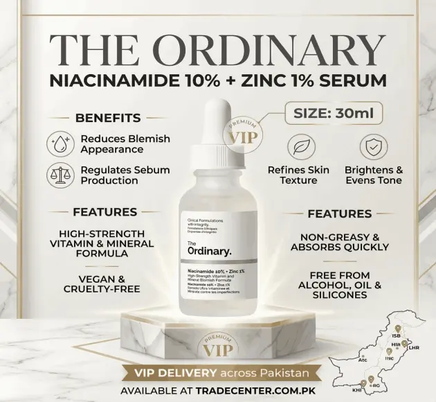 The Ordinary Niacinamide 10%+Zinc 1% Serum In Pakistan