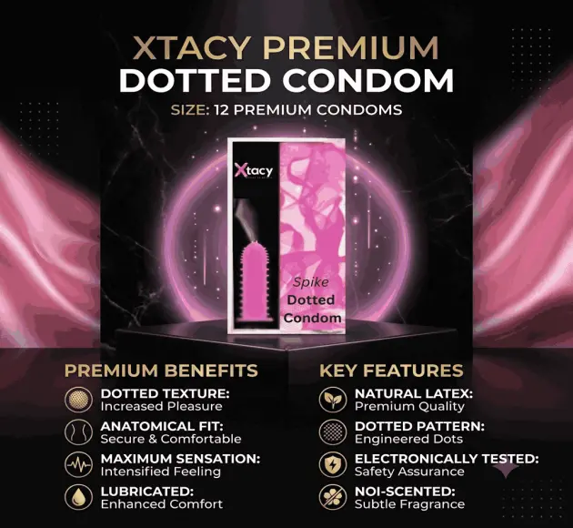 Xtacy Premium Dotted Condom In Pakistan